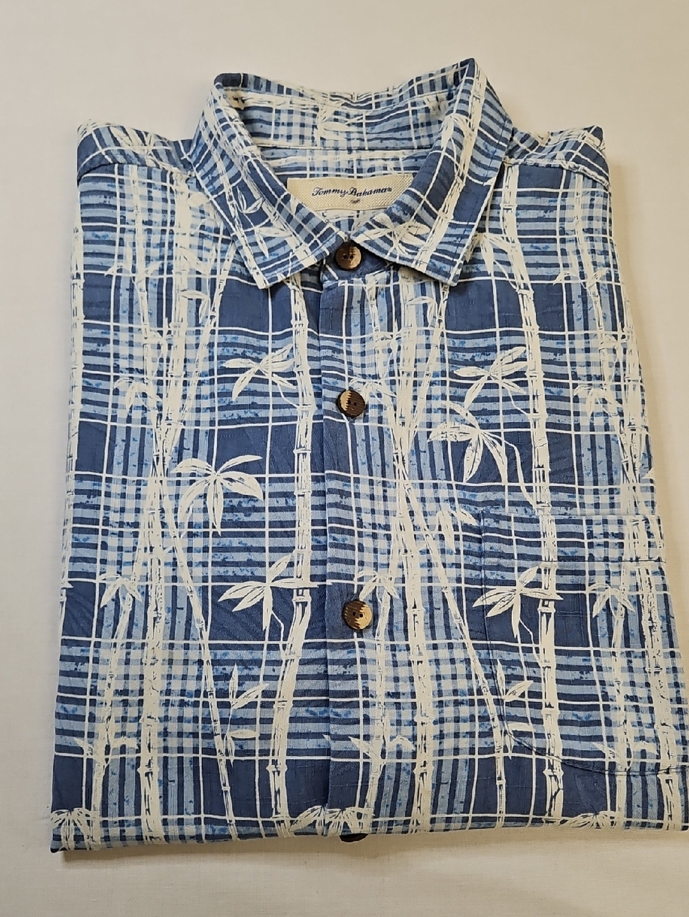 Tommy Bahama Mens Bamboo Tropical Silk Shirt Size Large - Picture 8 of 8